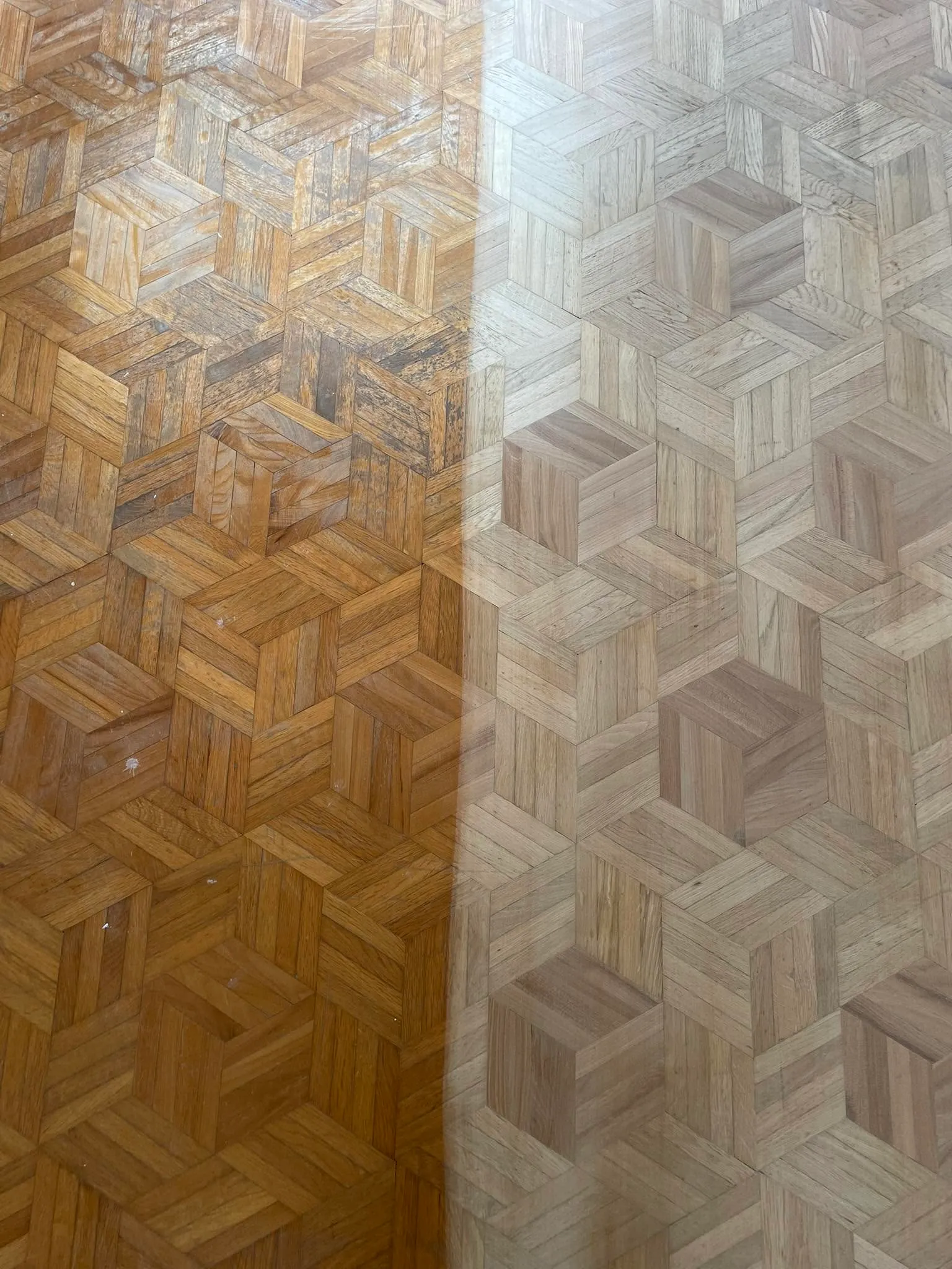 Rénovation de parquet mosaïque — Vendée (85)